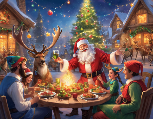 Joyful Jingles and Spritely Surprises: Santa's Whimsical Christmas Tale