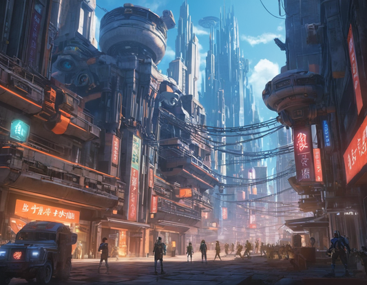 City of Machines - Anime stories by AI
