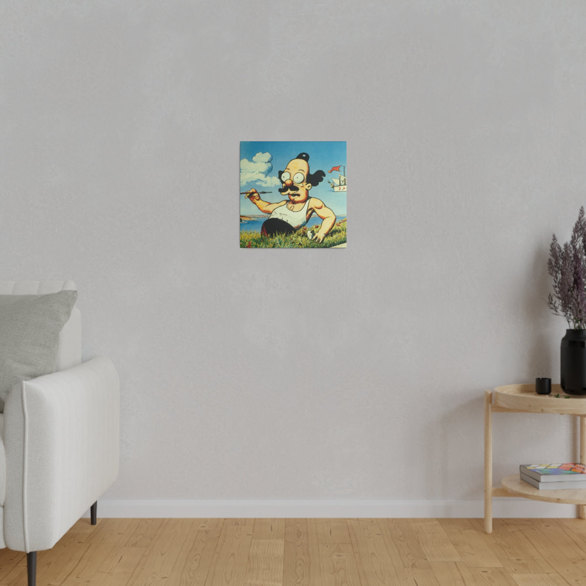 Smokeye the Sailor Man Canvas Print – AI Painter