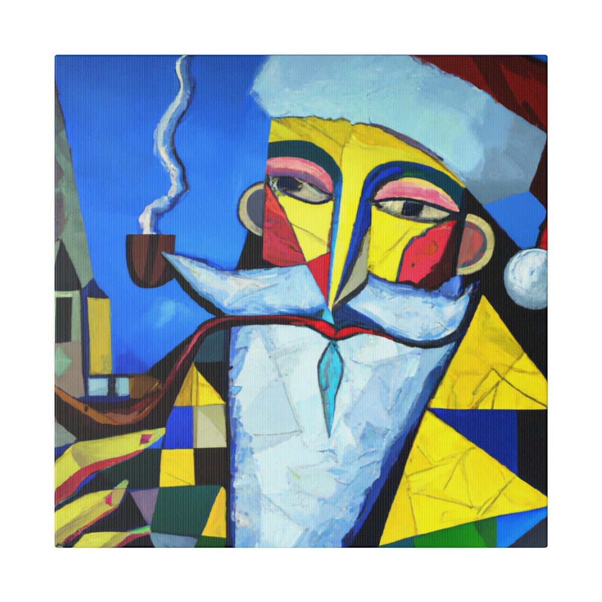 Abstract Santa C7 Canvas Print