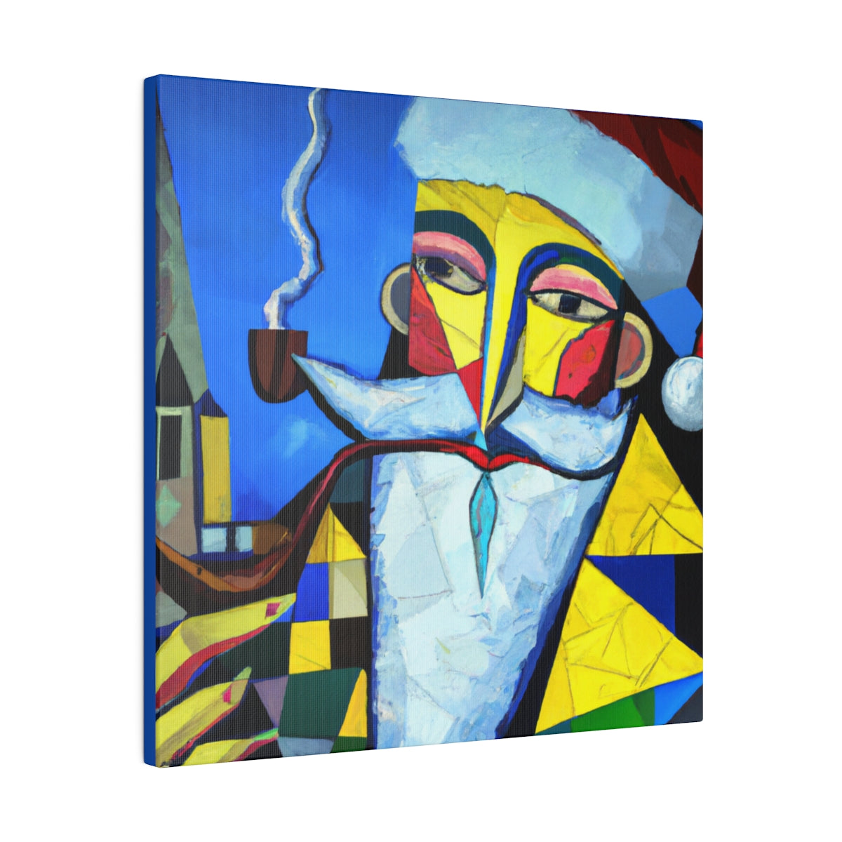 Abstract Santa C7 Canvas Print