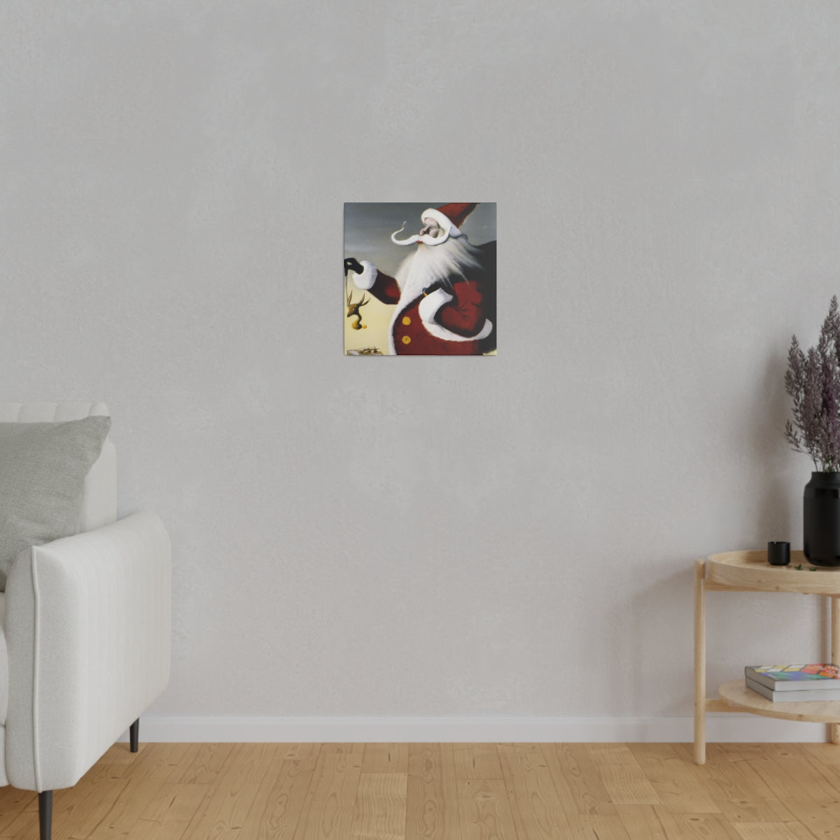 Abstract Santa C10 Canvas Print