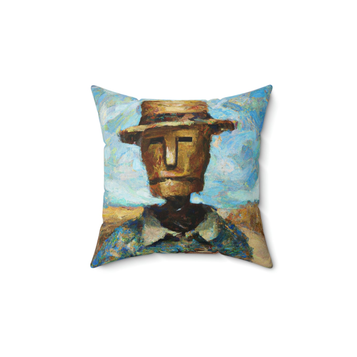 Strawbot Decorative Polyester Square Pillow