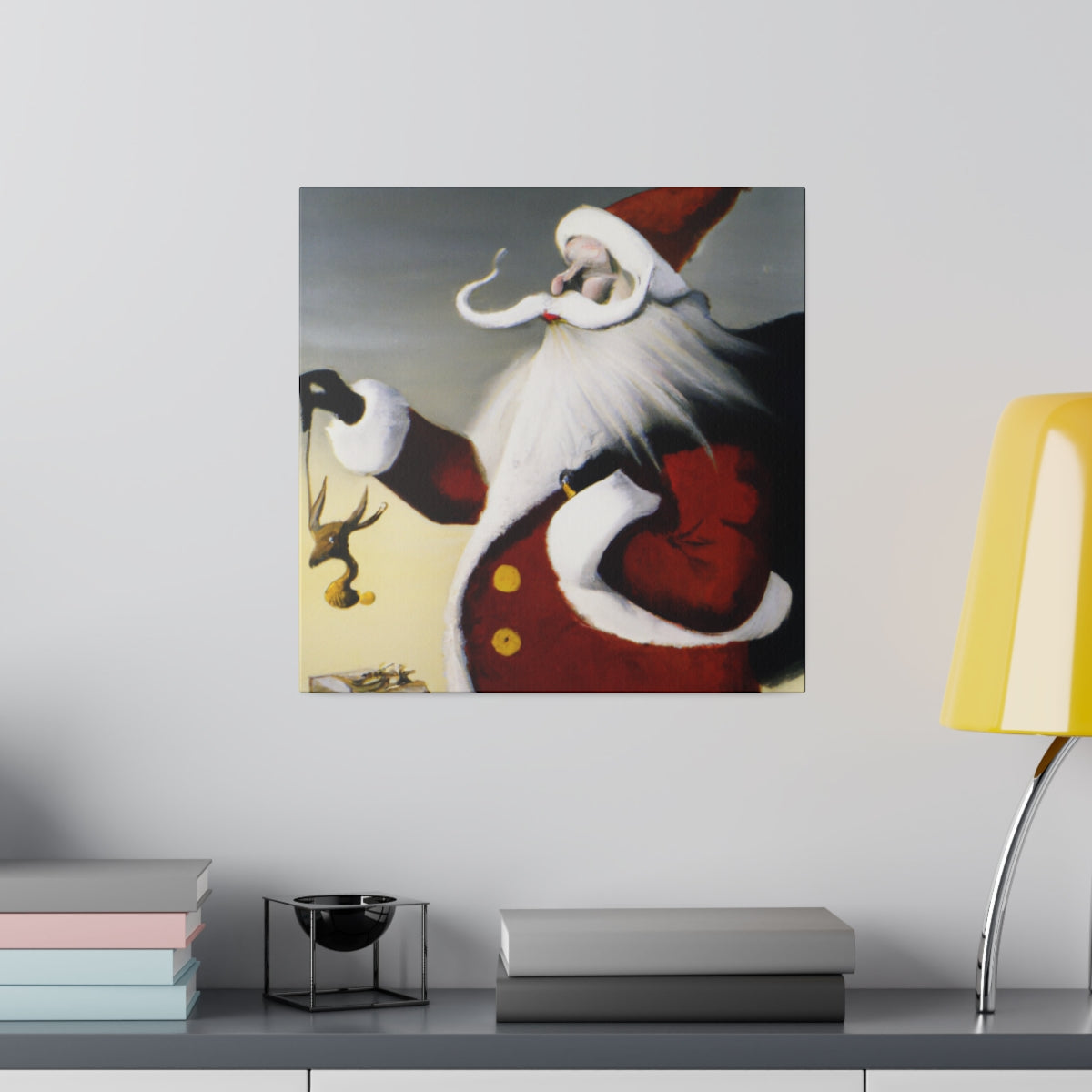 Abstract Santa C10 Canvas Print