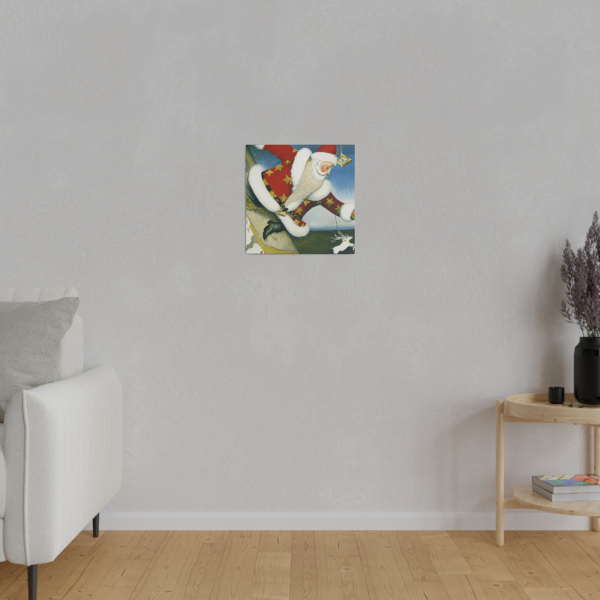 Abstract Santa C11 Canvas Print