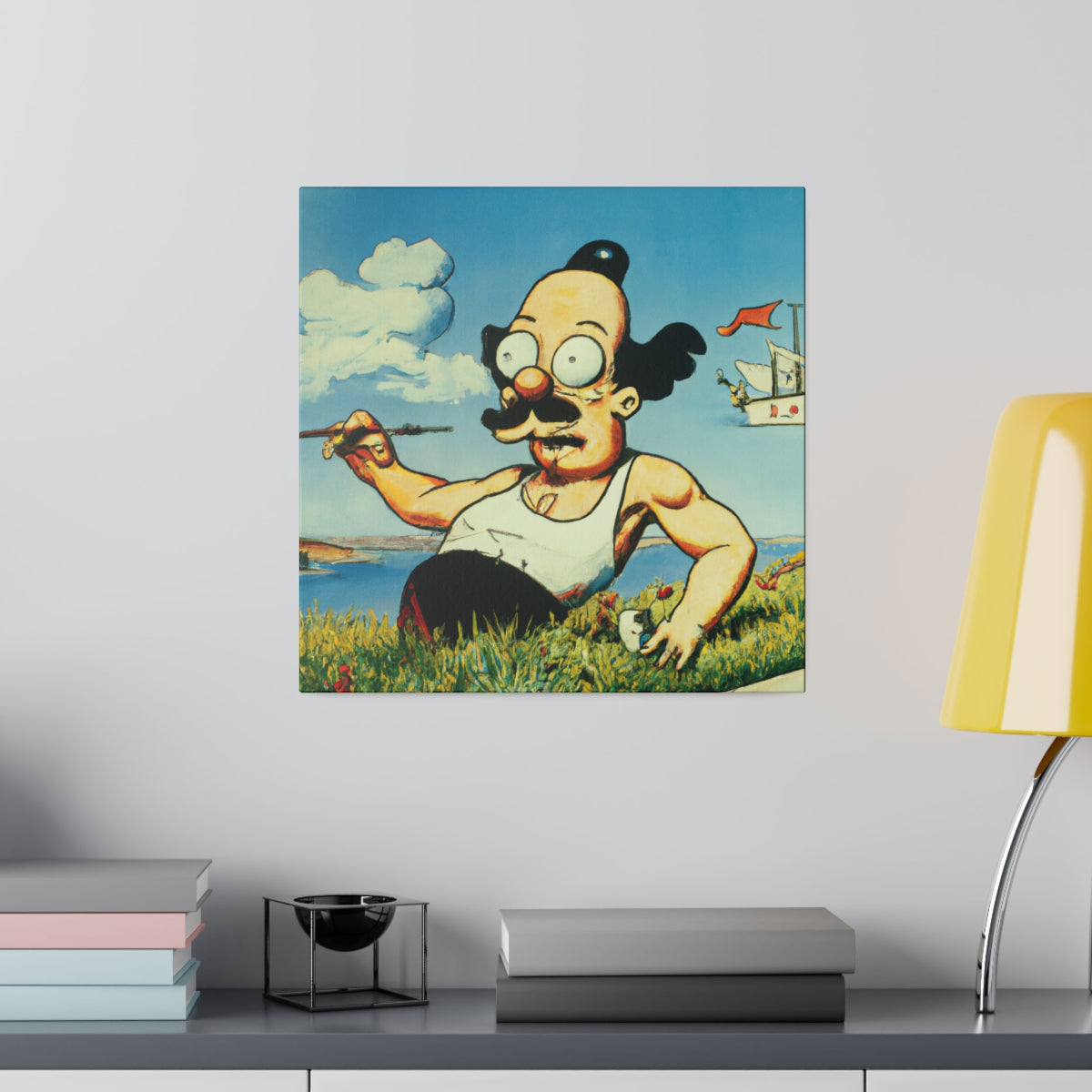 Smokeye the Sailor Man Canvas Print