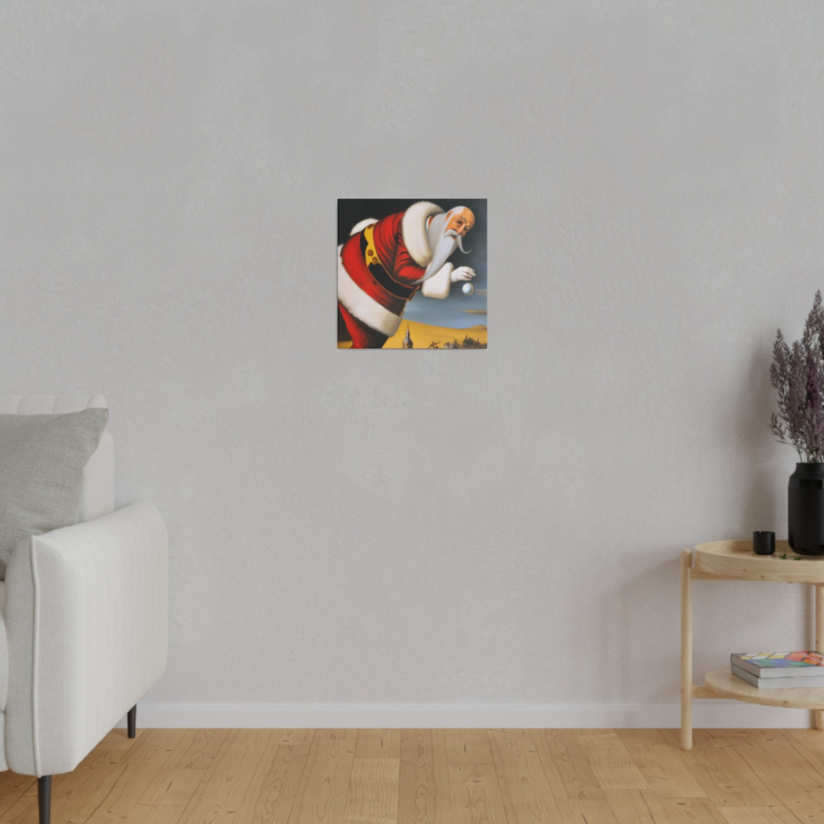 Abstract Santa C15 Canvas Print