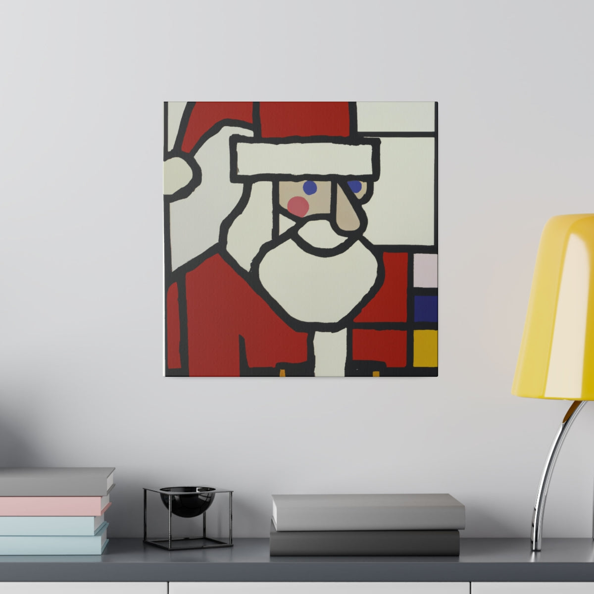 Abstract Santa C2 Canvas Print