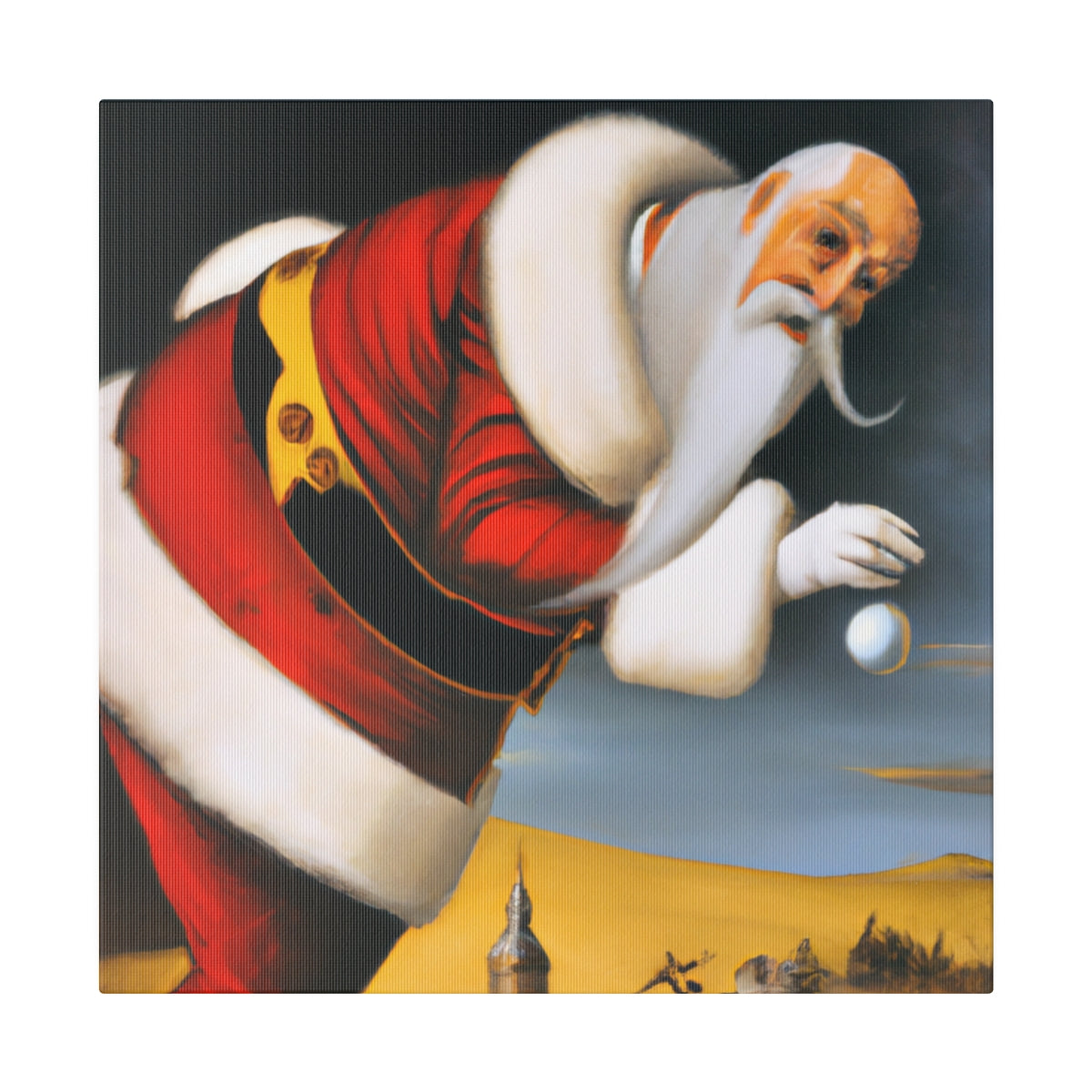 Abstract Santa C15 Canvas Print